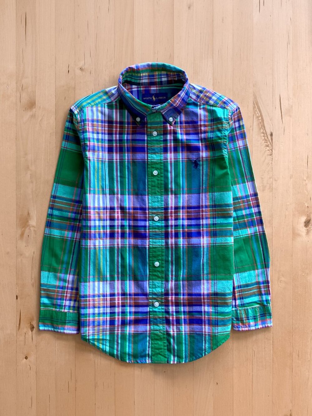 Ralph Lauren Plaid Dress Shirt Boy's 7